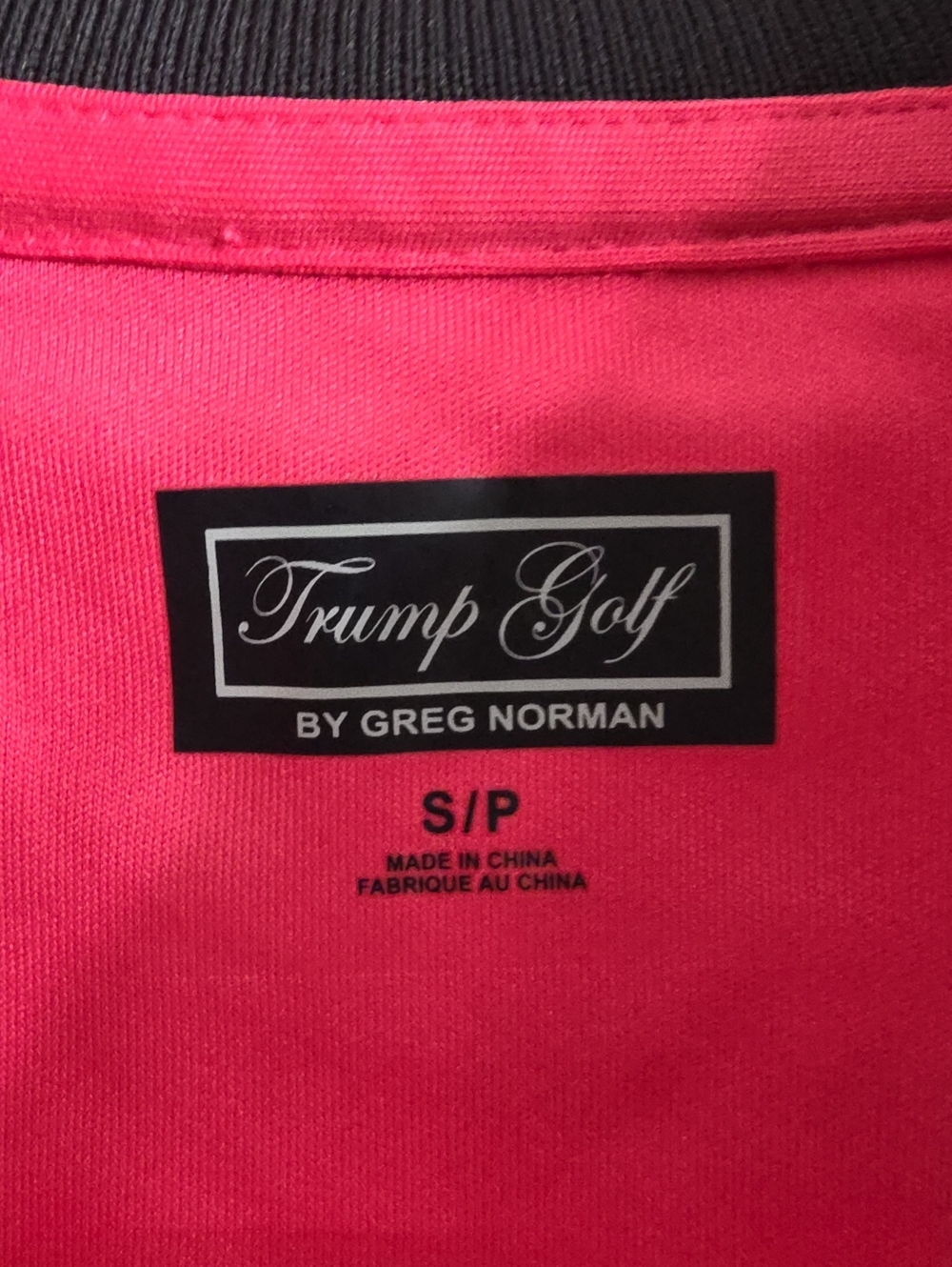 NWT Trump Golf By Greg Norman Hibiscus Pink 1/4 Pull Over -  Size S/P - Picture 6 of 6